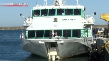 El ferry hidroala protagonizó el incidente en las inmediaciones de la isla de Sado.