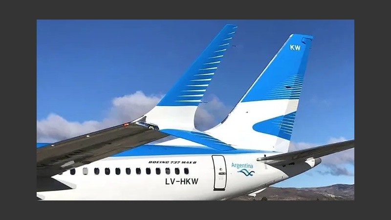 El Boeing 737 Max 8 es la última incorporación de Aerolíneas Argentinas.