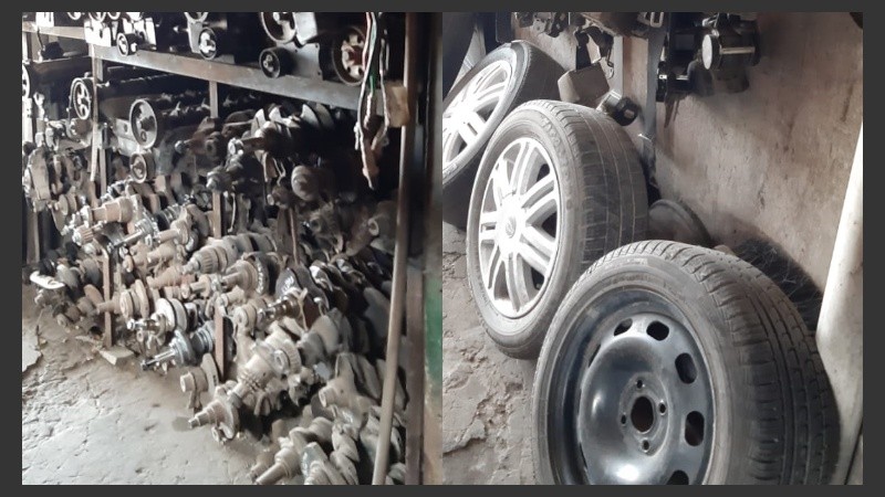 Los elementos secuestrados en el local de la zona noroeste de Rosario.