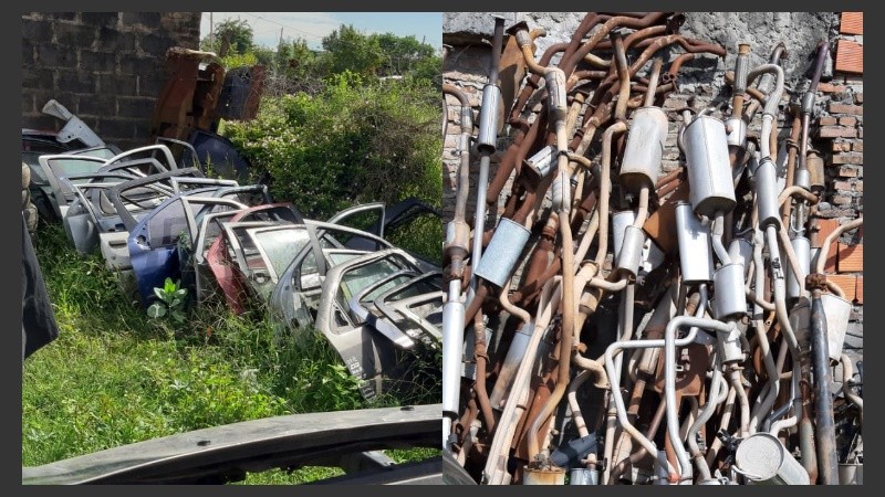 Los elementos secuestrados en el local de la zona noroeste de Rosario.