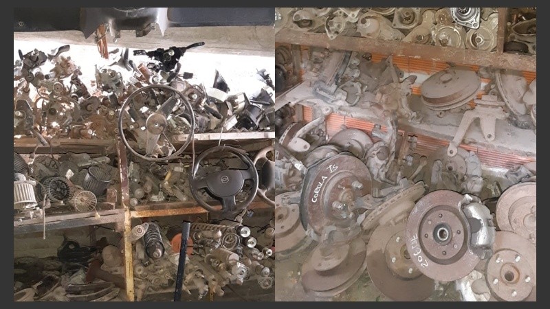 Los elementos secuestrados en el local de la zona noroeste de Rosario.