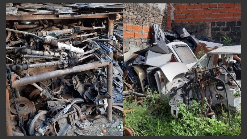 Los elementos secuestrados en el local de la zona noroeste de Rosario.