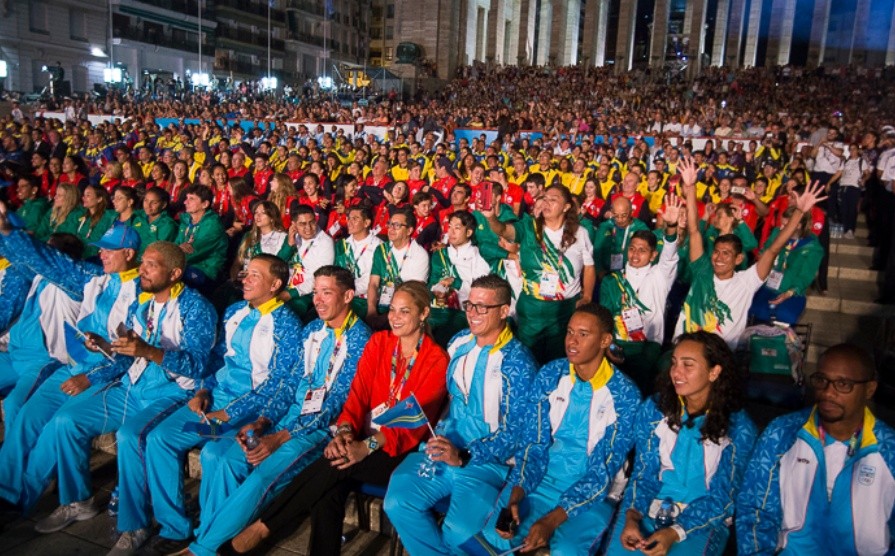 Postales de la ceremonia inaugural de los Juegos Suramericanos de Playa.