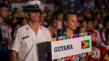 Postales de la ceremonia inaugural de los Juegos Suramericanos de Playa.