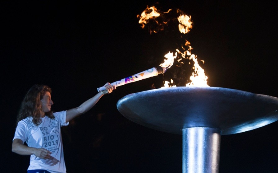 Postales de la ceremonia inaugural de los Juegos Suramericanos de Playa.