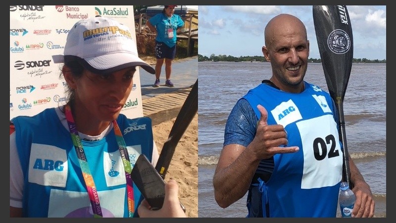 Collueque y Caffa, deportistas de oro en los Suramericanos.