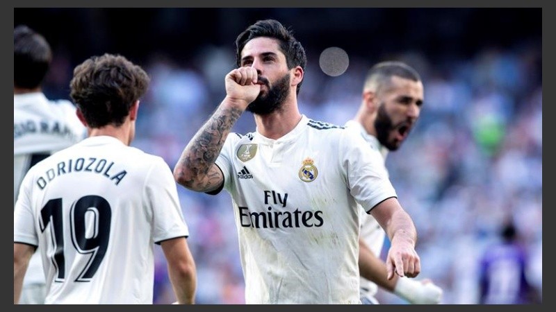 Isco volvió a jugar desde el arranque y marcó el primer gol.