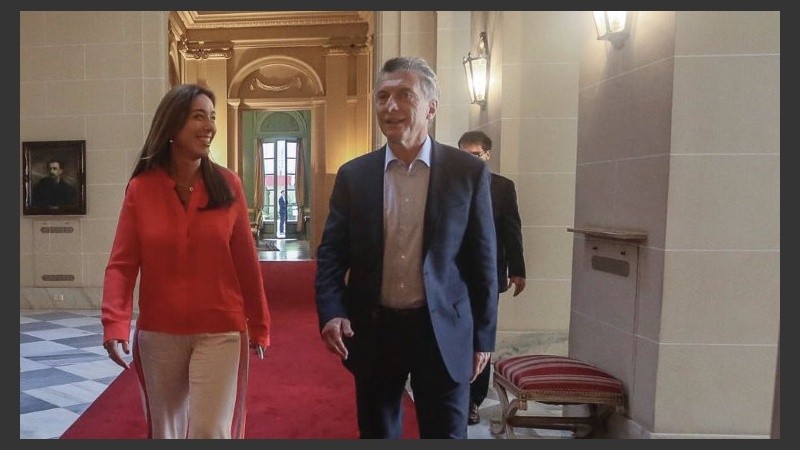 Vidal se mostró junto a Macri el lunes pasado.