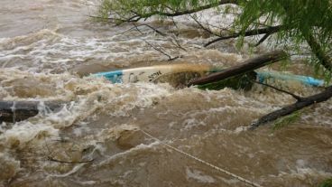 Así quedó el kayak.