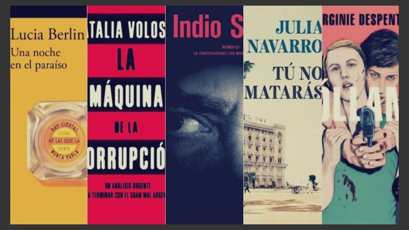 “Una noche en el paraíso”, “La máquina de la corrupción”, “Recuerdos que mienten un poco”, “Tú no matarás” y “Fóllame”.