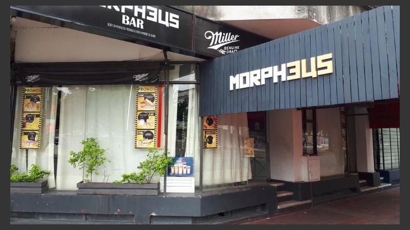 El bar asaltado en Santa Fe.