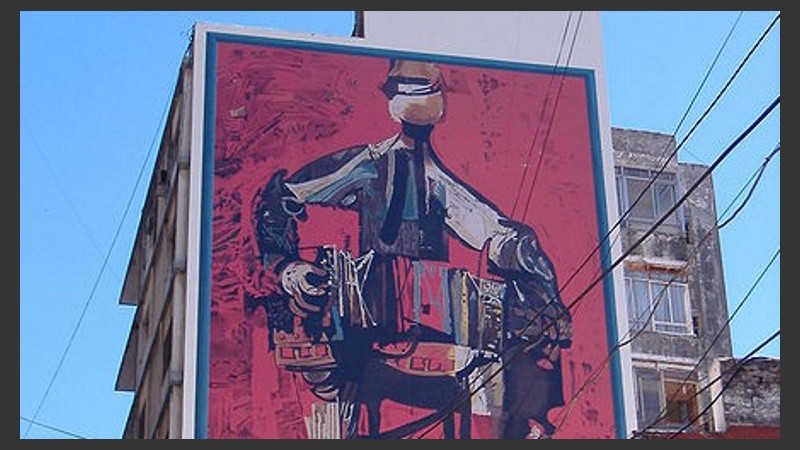 La obra de Vanzo que fue tapada.