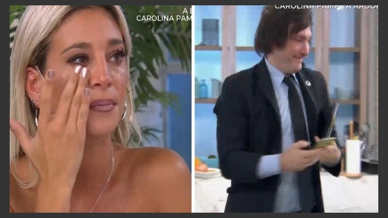 Sol Pérez lloró al aire. 