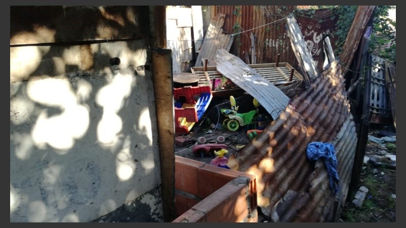 Así quedaron las viviendas que ardieron en llamas.