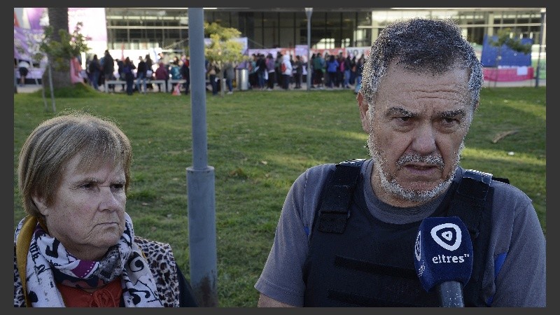 Alicia y Alberto, los padres de la mujer desaparecida.