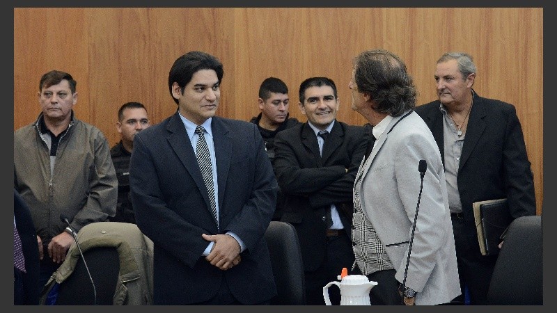 Parte de los abogados defensores de los acusados.