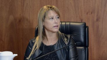 La presidenta del tribunal pluripersonal, Griselda Strólogo.