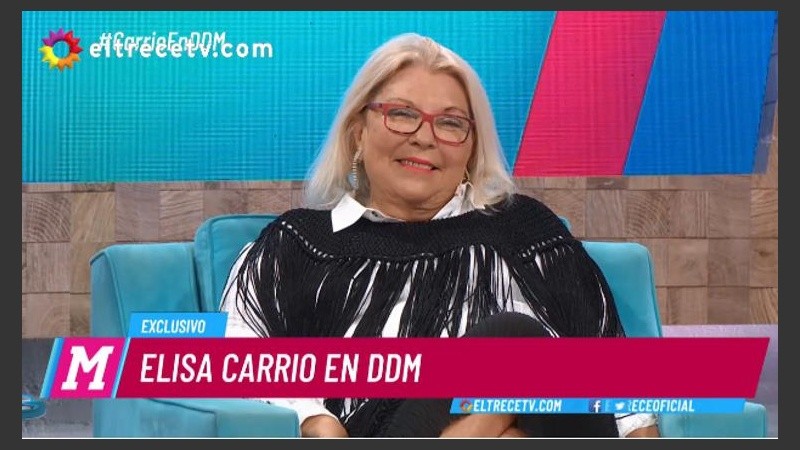 Carrió fue invitada a DDM.