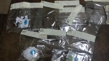 Parte de la droga secuestrada en el operativo.
