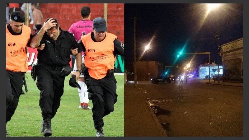 Disturbios extendidos más allá del partido ante Villa Mitre.