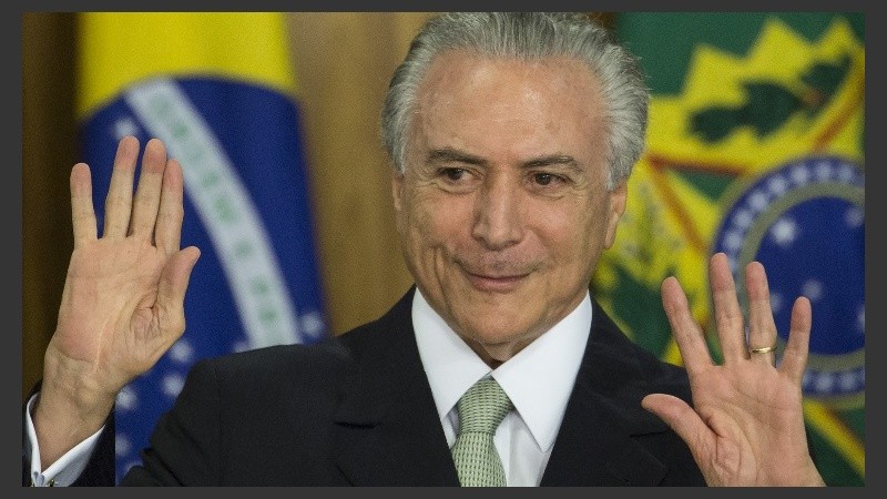 Temer lució tranquilo tras conocer el resultado de la votación.