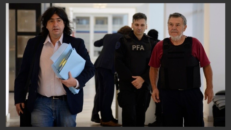 Ruiz, a la izquierda en la foto, con Alberto Perassi.