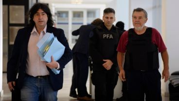 Ruiz, a la izquierda en la foto, con Alberto Perassi.