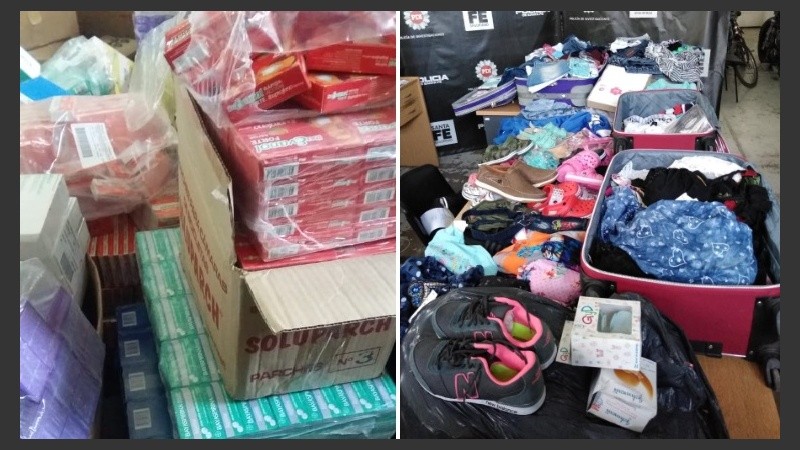 Incautaron mercadería y material de interés para la causa.