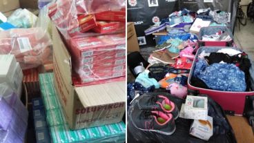 Incautaron mercadería y material de interés para la causa.