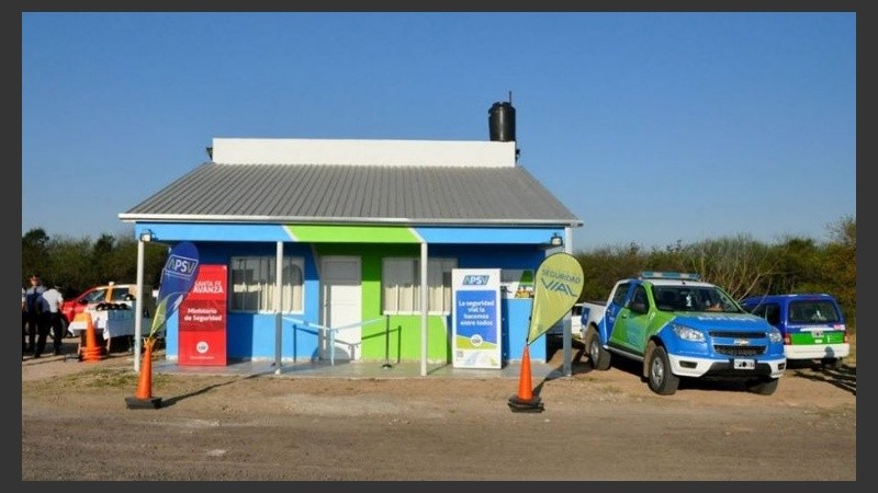 El puesto de control vial cerca de Vera, donde se dio el operativo.