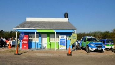 El puesto de control vial cerca de Vera, donde se dio el operativo.