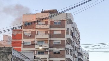 Las llamas se veían desde varias cuadras alrededor.