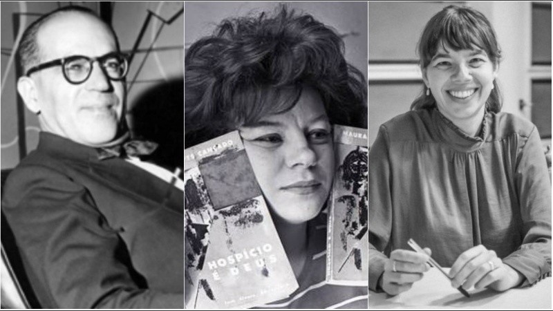 João Guimarães Rosa, Maura Lopes Cançado y Verónica Stigger, en el centro de la disertación.