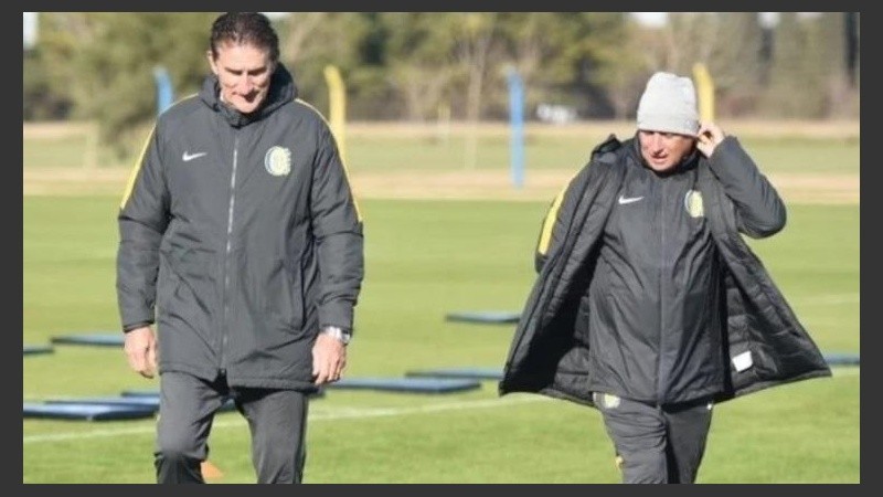 Bauza y Di Leo, durante su estadía en Central.
