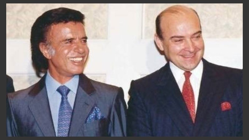 Menem y Cavallo en los 90, cuando eran gobierno.