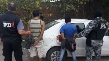 Los detenidos durante los operativos.