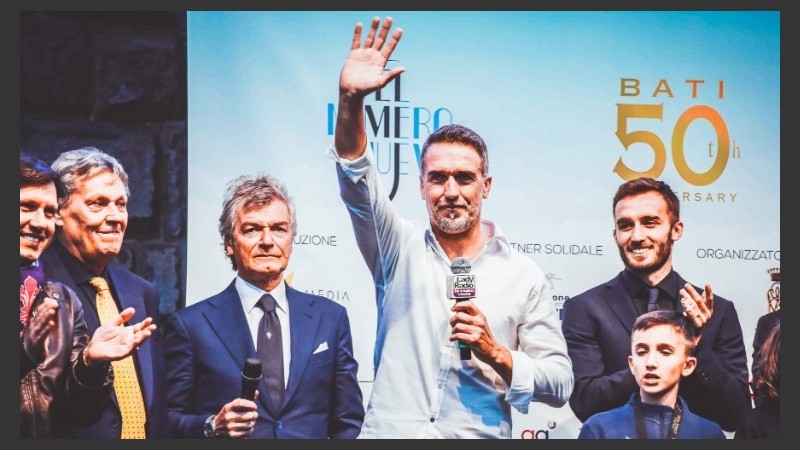 Bati fue ovacionado en una plaza de Florencia.