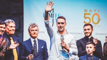 Bati fue ovacionado en una plaza de Florencia.