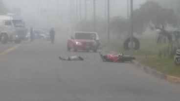 El joven falleció en la zona norte de la ciudad tras chocar con su moto.