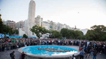 El homenaje a ex combatientes y caídos este martes en Rosario.