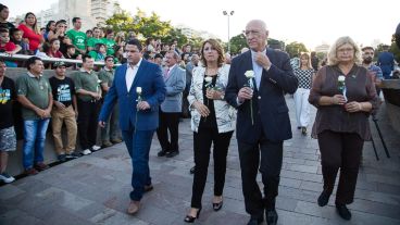 La autoridades presentes.