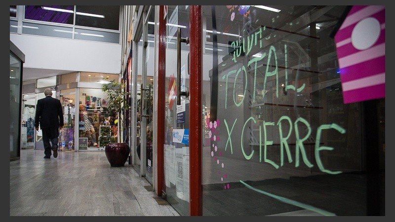 La crisis pega fuerte en el centro de Rosario.