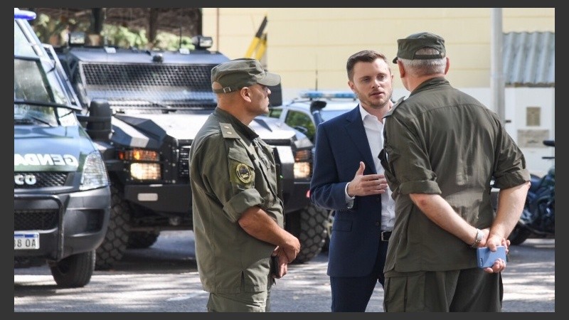 López Molina en el destacamento de Gendarmería de Rosario.