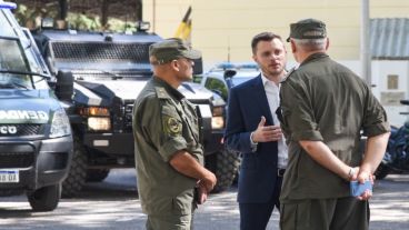 López Molina en el destacamento de Gendarmería de Rosario.