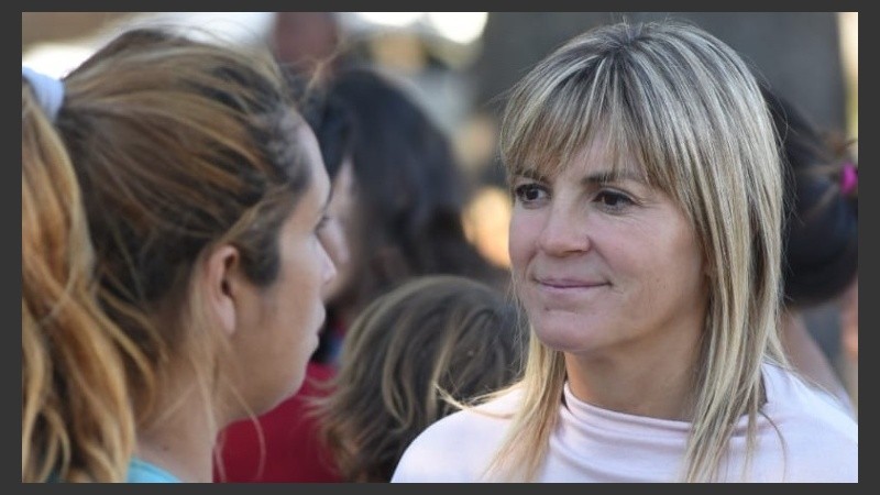 La precandidata a intendenta del socialismo.