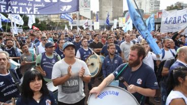 La marcha culminó en la plaza Montenegro.