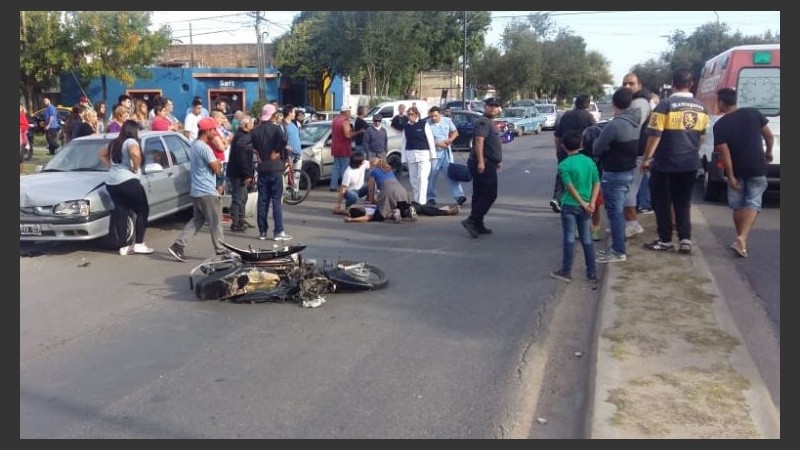El siniestro vial ocurrió en Lamadrid y Lagos.
