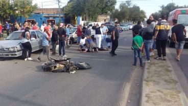 El siniestro vial ocurrió en Lamadrid y Lagos.