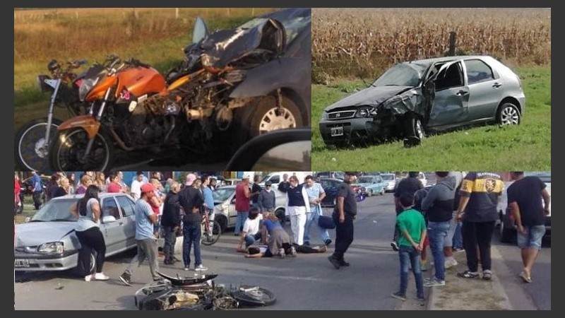 En doce horas se registraron cuatro siniestros con víctimas fatales en la región.