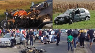 En doce horas se registraron cuatro siniestros con víctimas fatales en la región.